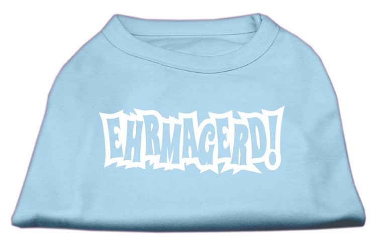 Ehrmagerd Screen Print Shirt Baby Blue Med